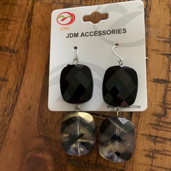 Jewelry - 3/$10 NEW black earrings dangling